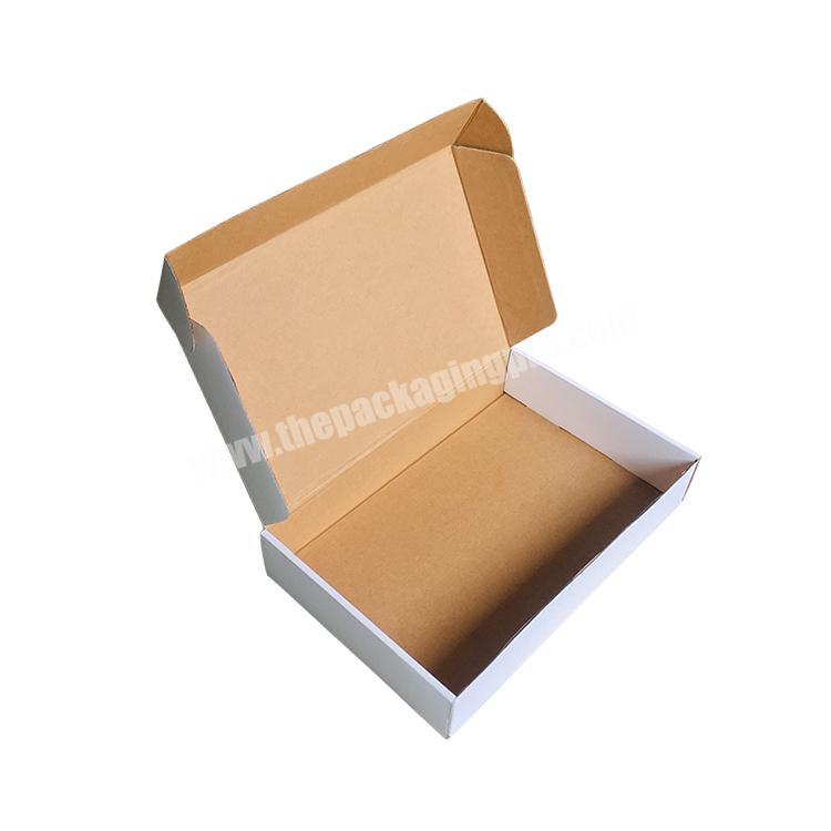 Mengsheng custom tuck top  corrugated flower kraft eco art carton flat  white shipping box 8x8x8 with logo