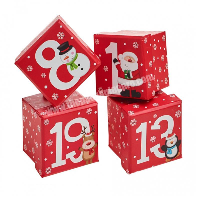 Manufacturer Bespoke advent calendar craft set gift boxes 24 christmas boxes packaging
