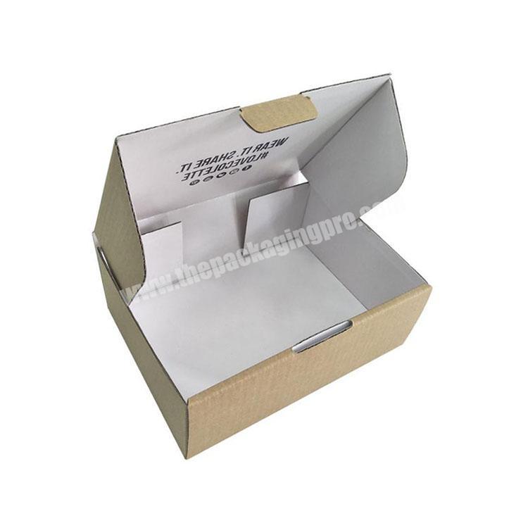 Retail Gift White Varnishing Food Front Tuck Packaging Corrugated Mail Packing 5x7 Mailing Boxes Mailer Box For Vinyl Records