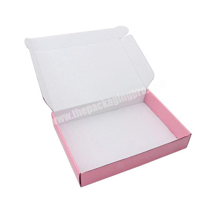 Paper White Hot Stamping Gold Silver E-commerce Airplane Packaging Cardboard Stapler Caja De Duro Courier Carton Box