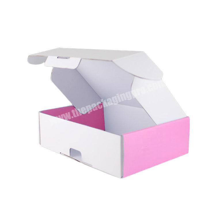 Custom Mailing Box White Mailer Logo Dress Folding Printed Product E Commerce Corrugated Cardboard Packaging