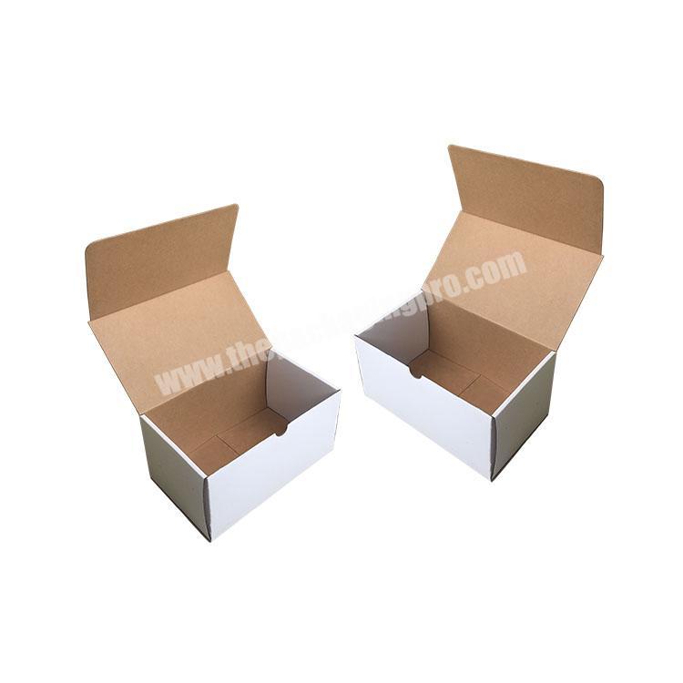 Professional factory popular plain white or brown corrugated cardboard small wholesale carton shipping boxes