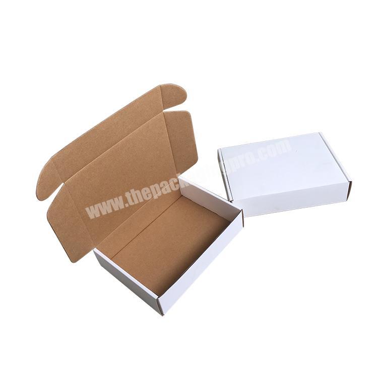 Professional factory popular plain white or brown corrugated eco friendly paper cardboard boxes for shipping