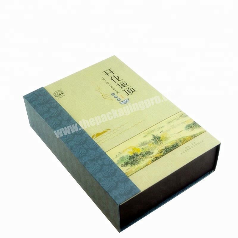 2020 Custom Cardboard Recycled Paper Uv Printing Tea Packaging Gift Box