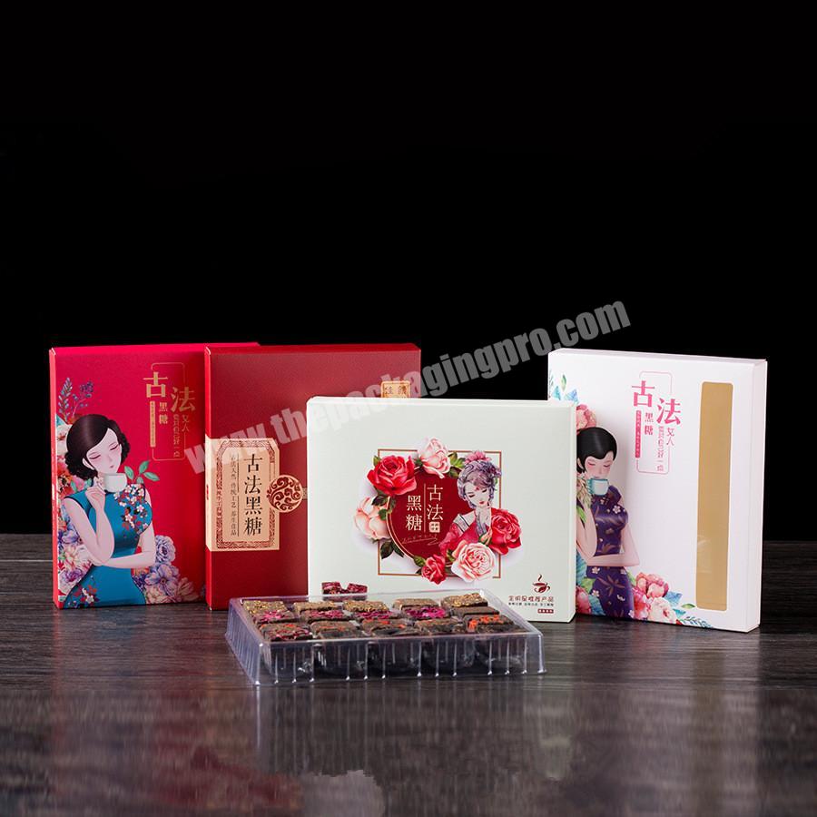 2020 Custom Luxury Printed Logo Packaging Sugar Boxes With Plastic Inserts