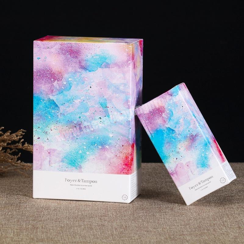 2020 Custom Printing Logo Paper Gift Packaging 350g White Card Paper Box