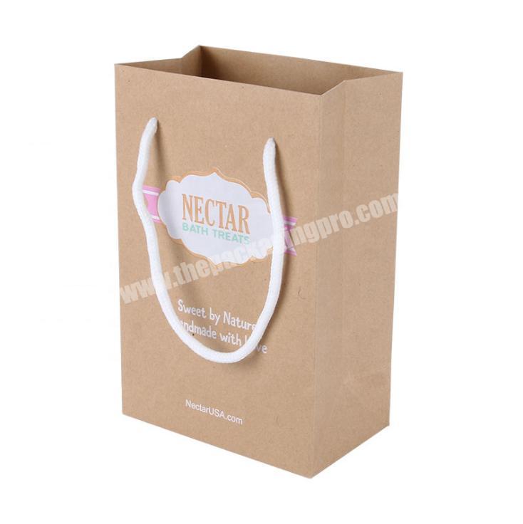 2020 Hot Sell High Quality Custom Paper Packaging Bags Kraft Paper Bags
