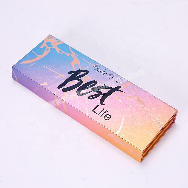2020 New Style Colorful Empty Magnetic Eye Shadow Palette Packaging Box With Mirror