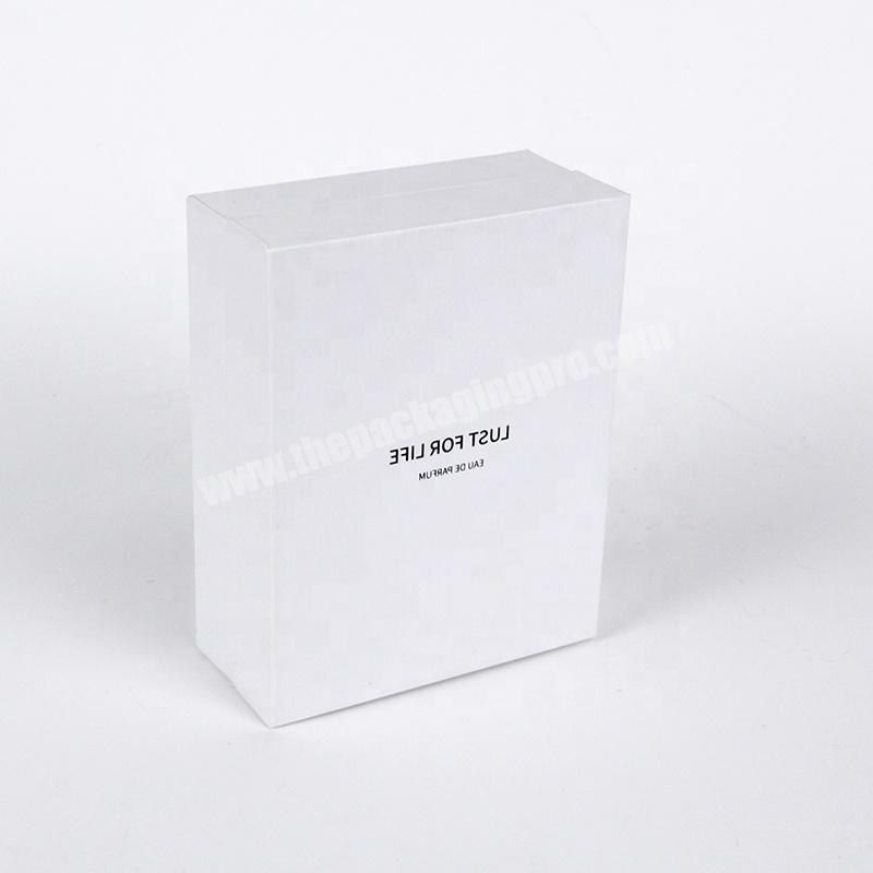 2021 Customized new design white rectangle packaging paper box
