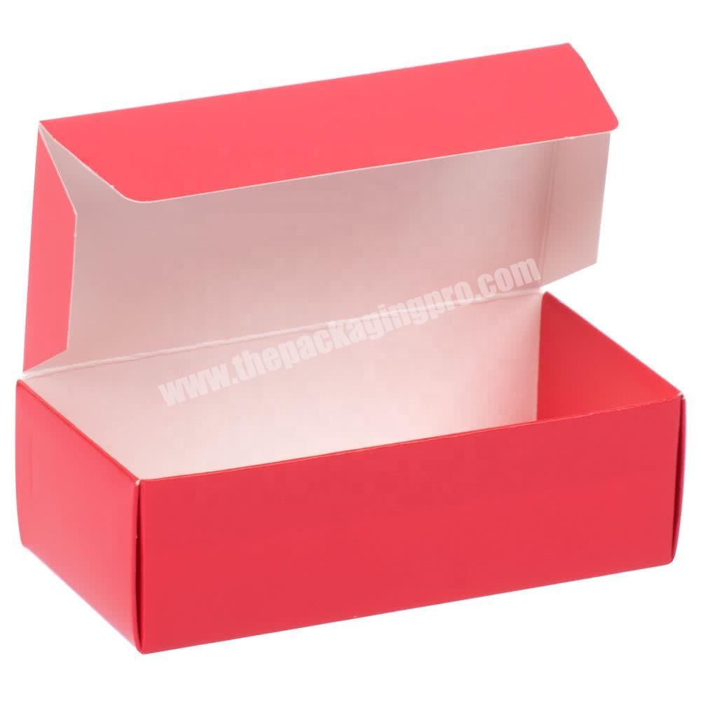 2021 Hot Sale Custom China Red Paper Card with Logo Printing packaging chocolate box