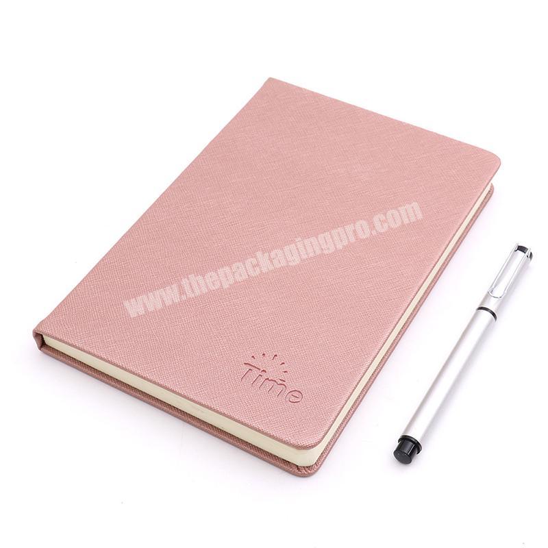 Academic A5 Printed Logo Customized PU Journals Custom Logo Notebook Set Diary 50 Sheets, 80GSM Paper Notebook