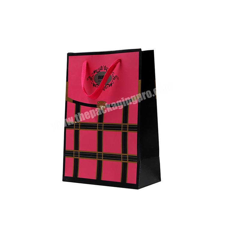 Best Quality red color jewelry gift paper bag package,gift paper shop bag