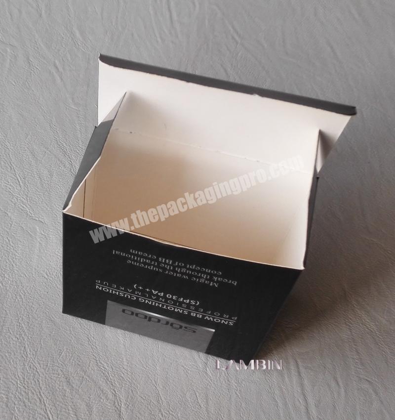 Black And Silver Shining Cosmetics Packaging Box For Baby Skin Cream