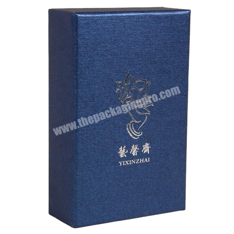 China Factory Custom Specialty Paper Travel Box With Hot Silver Logo For Jewelry Box
