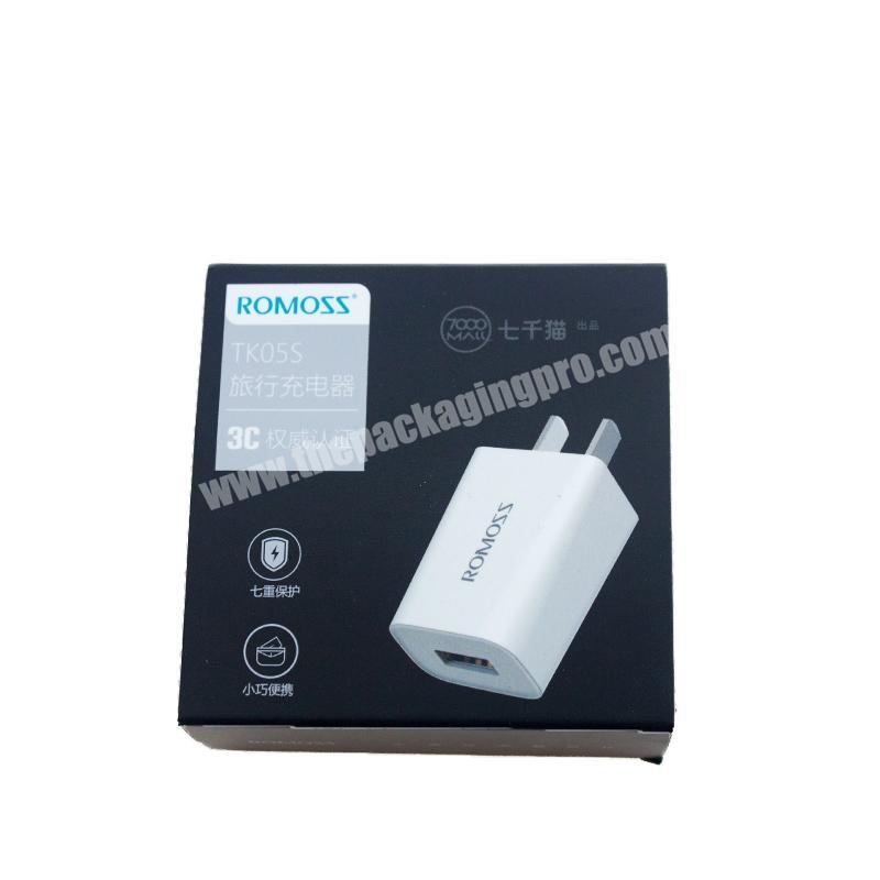 China Manufacturer Usb Mobile Travel Charger Packaging Box With Custom Printing