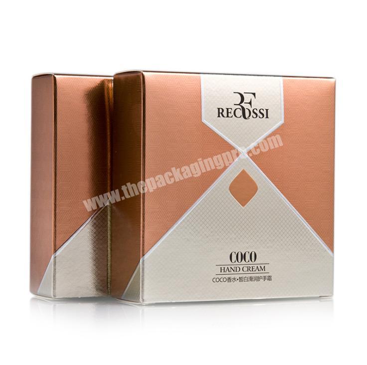 China Supplier Customization Hand Cream Packaging Foldable Paper Gift Box