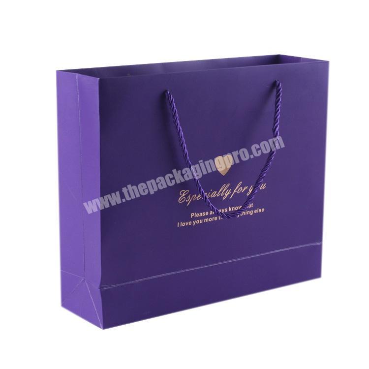 Custom Foil Stamping Logo Luxury Paper Gift Bag, Paper Gift Bag Shopping