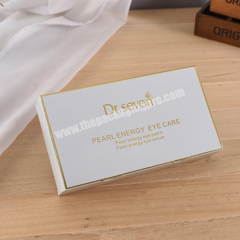 Custom Luxury Print White Cardboard Skin Eye Care Paper Packaging Box