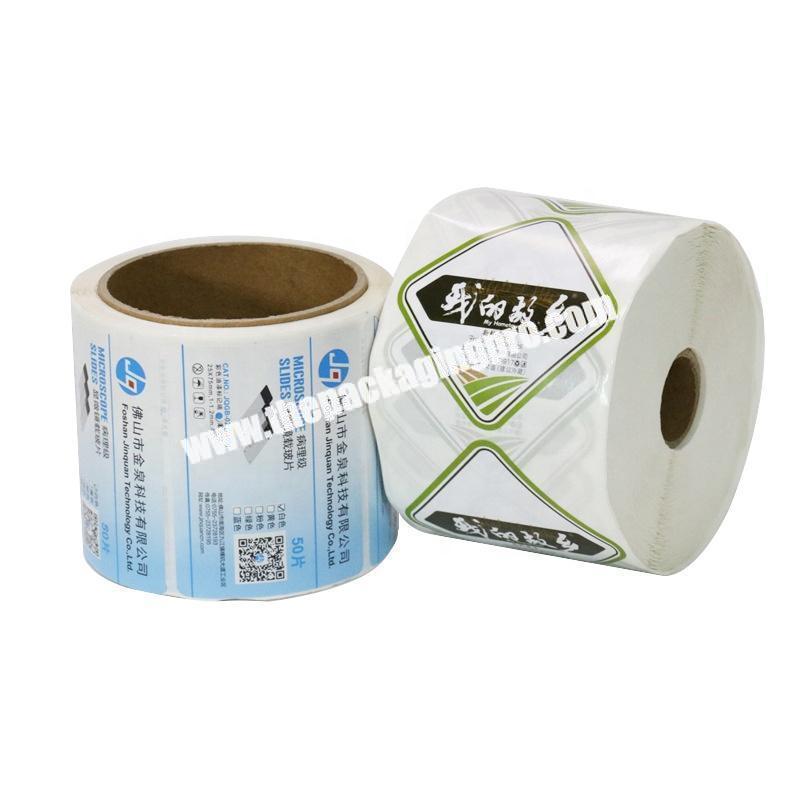 Custom Package Logo Printing Paper Adhesive Sticker Label in Roll