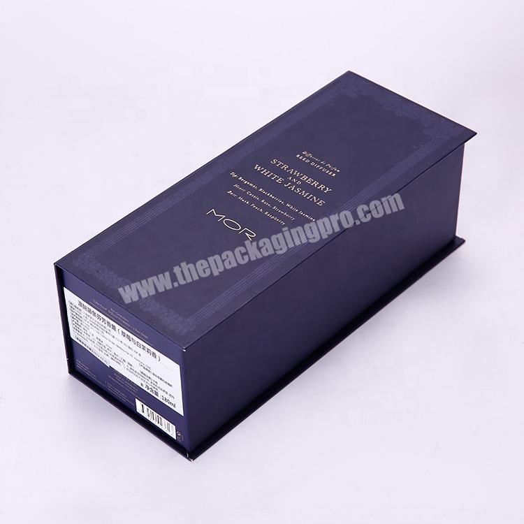 Custom Violet High-End Cardboard Paper Perfume Bottle Packaging Gift Box