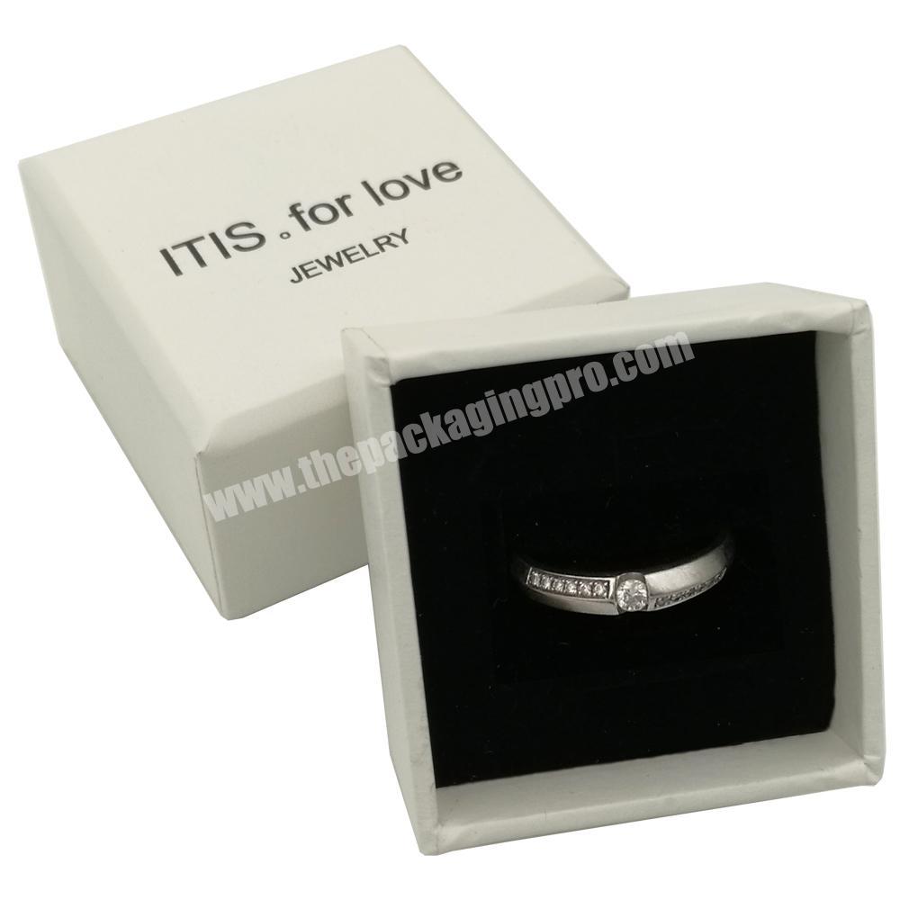 Custom engagement wedding luxury velvet jewelry box ring