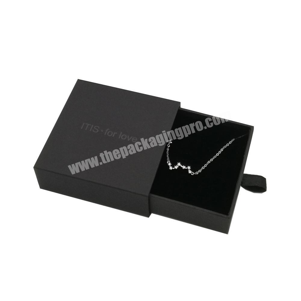 Custom logo luxury gift packaging jewelry box paper