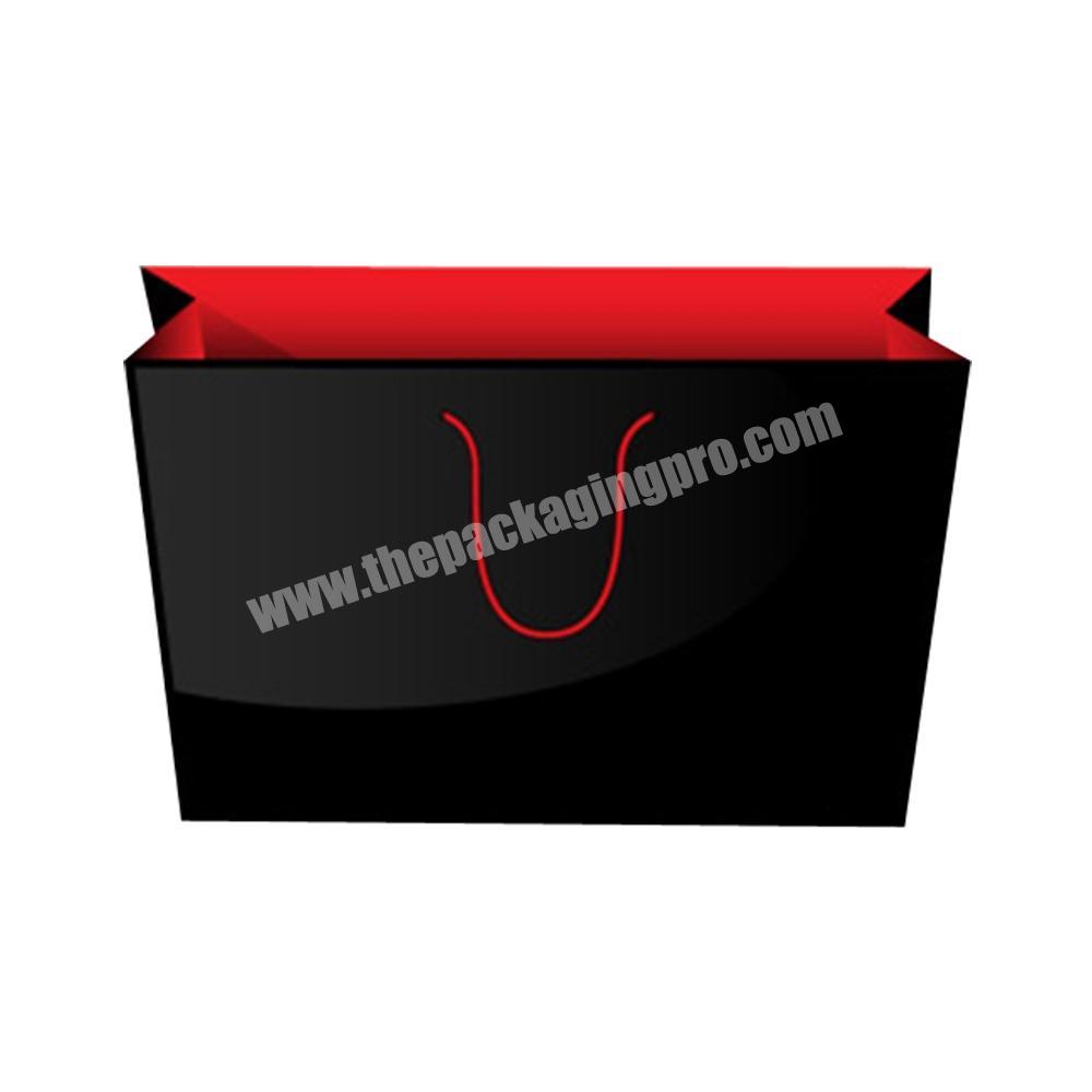 Custom logo print luxury paper gift packing bag
