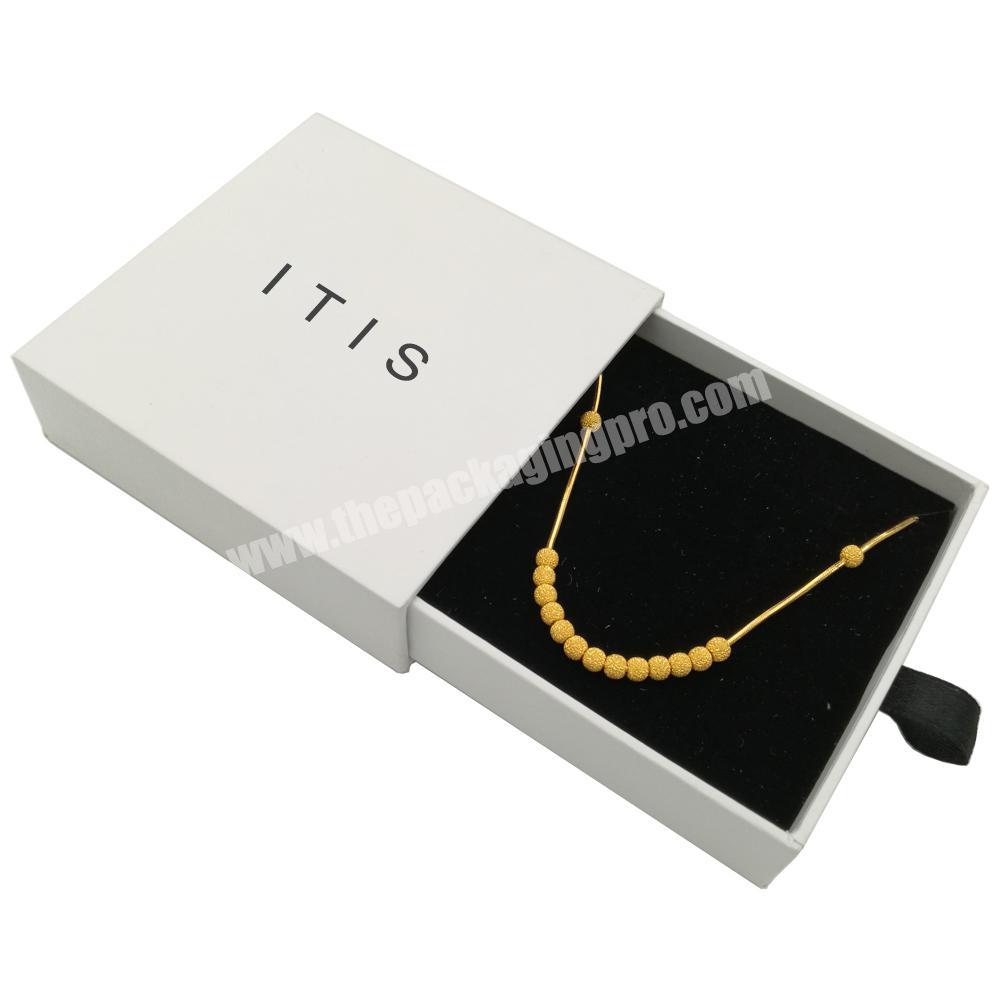 Custom logo printed luxury paper jewellery packaging