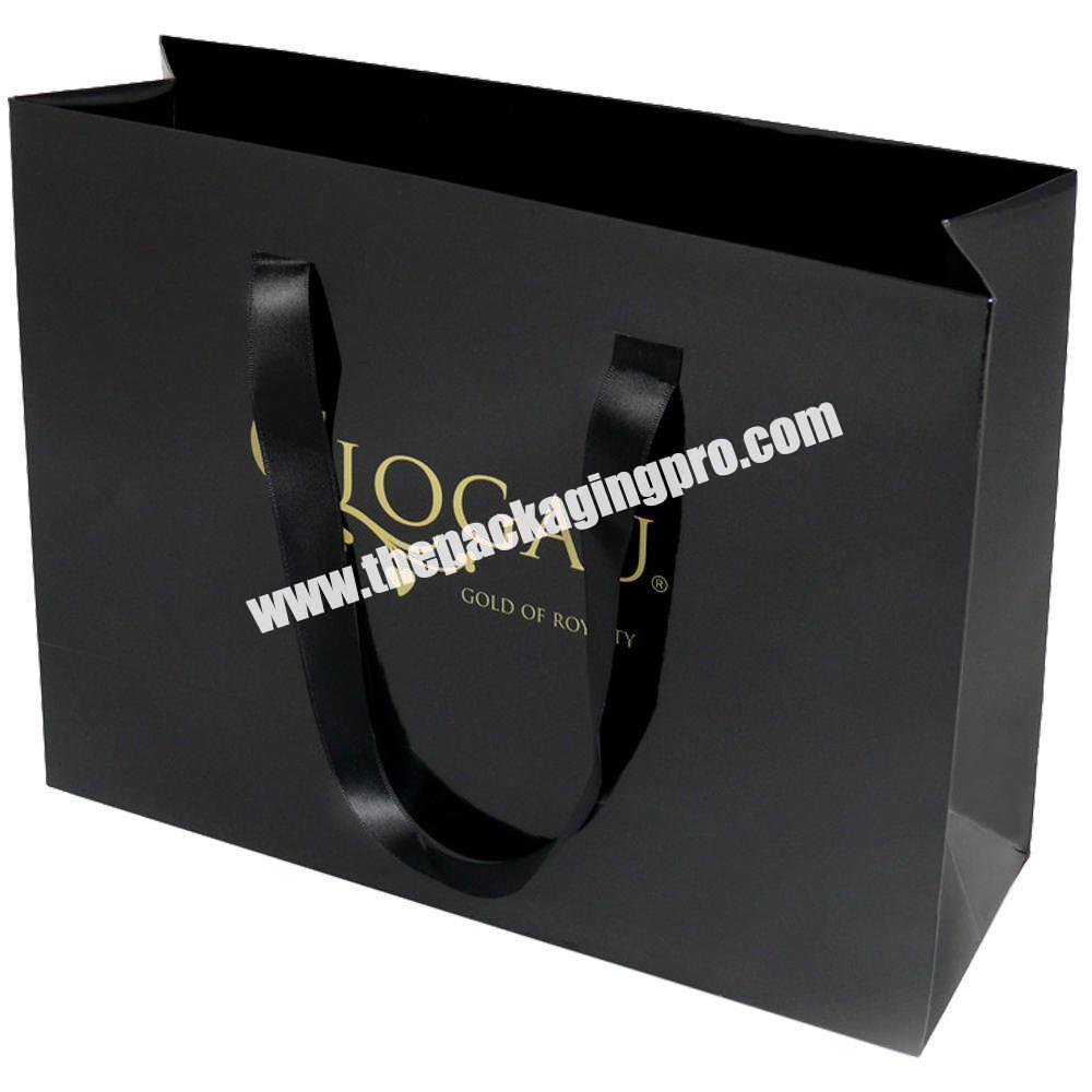 Custom logo printed  paper  luxury wholesale gift bag