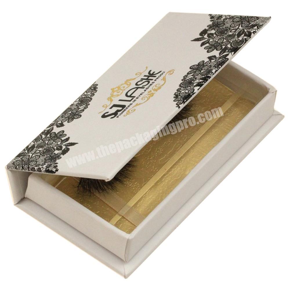 Custom magnetic package box glitter eyelash packaging