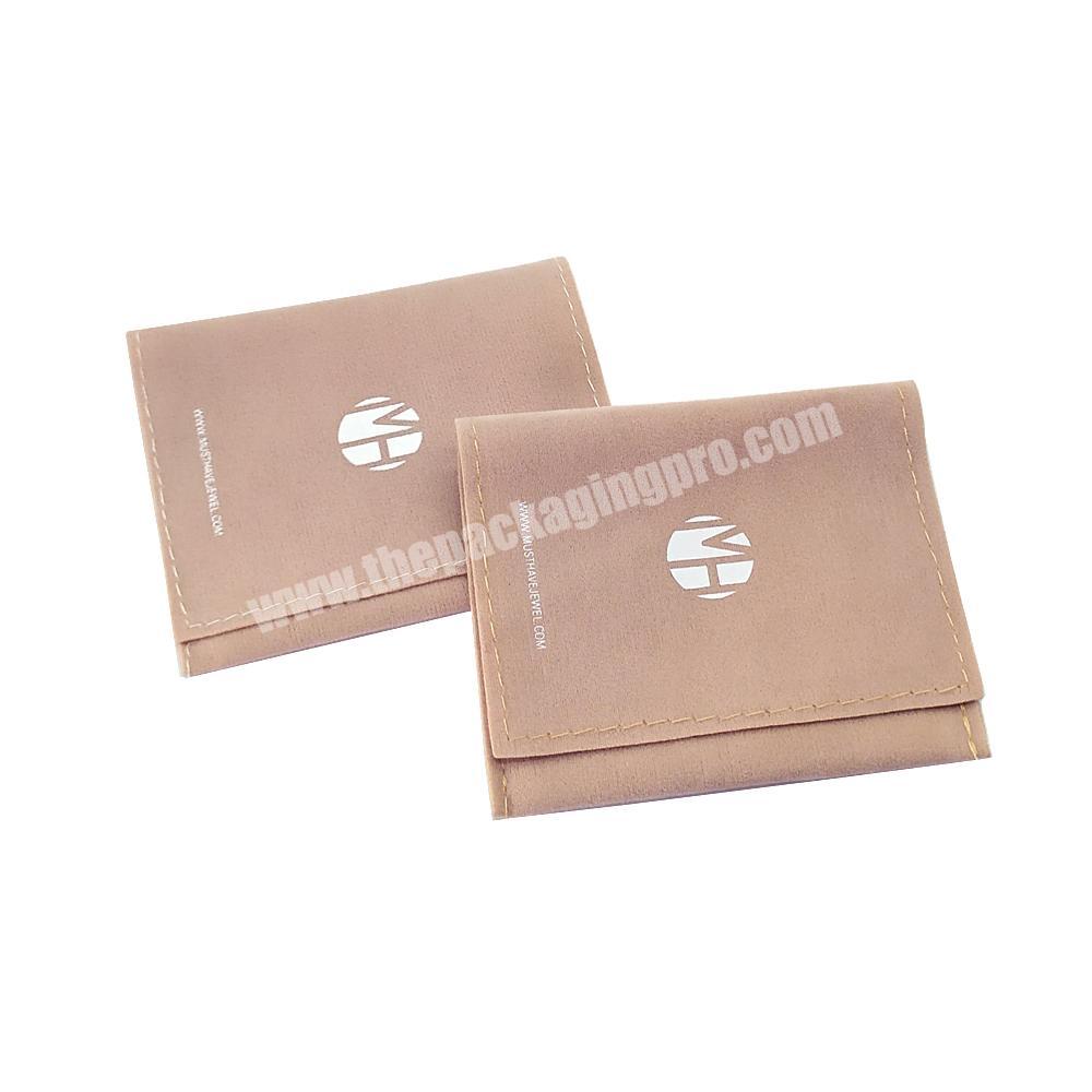 Custom packaging envelope gift jewelry bag velvet pouch