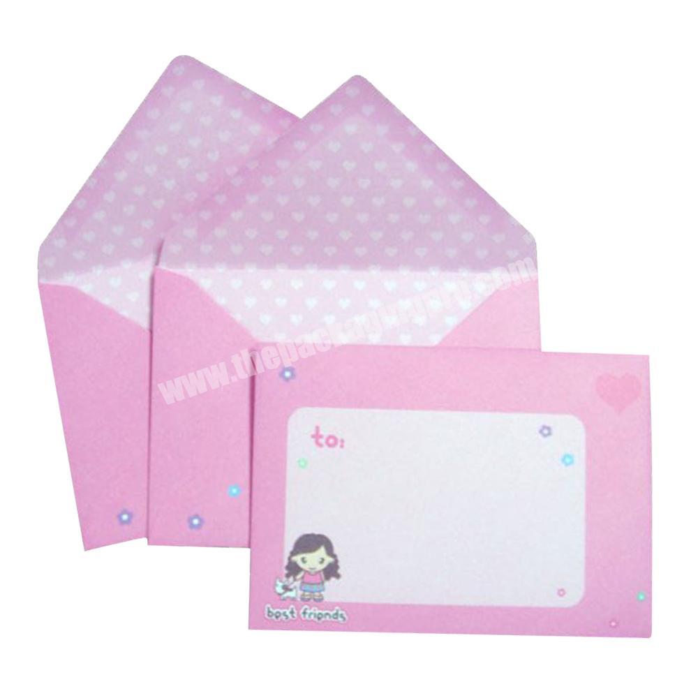 Custom paper cardboard fancy small craft envelope packaging