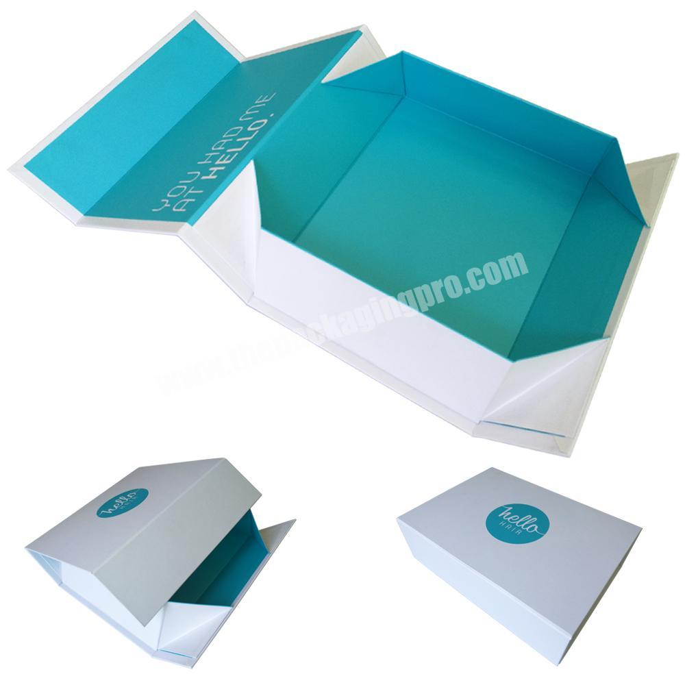 Custom paper gift foldable packaging boxes for clothes