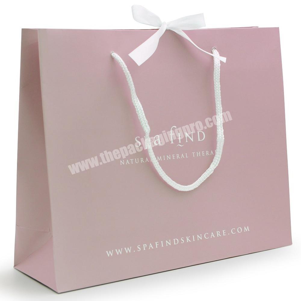 Custom print shopping your own logo handle bag with paper