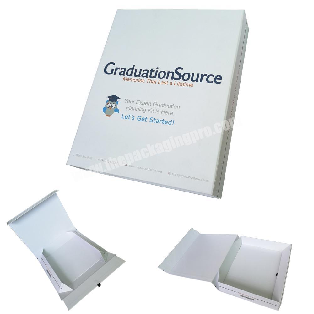 Custom printed cardboard paper packaging pack gift flat box