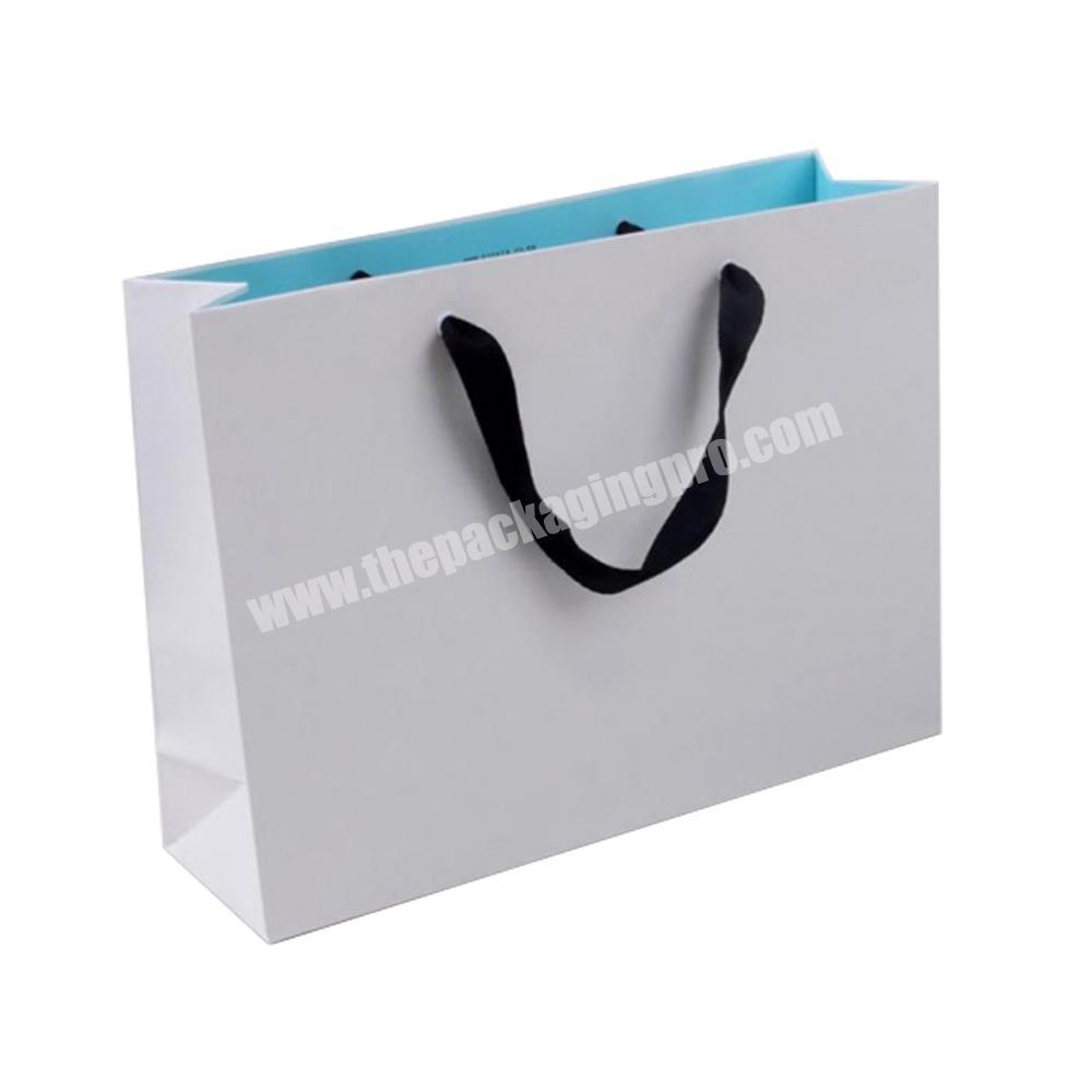 Custom printed shopping gift paper packaging bag