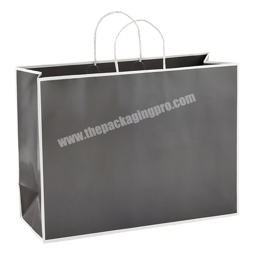 Custom printed shopping kraft paper bag with handle