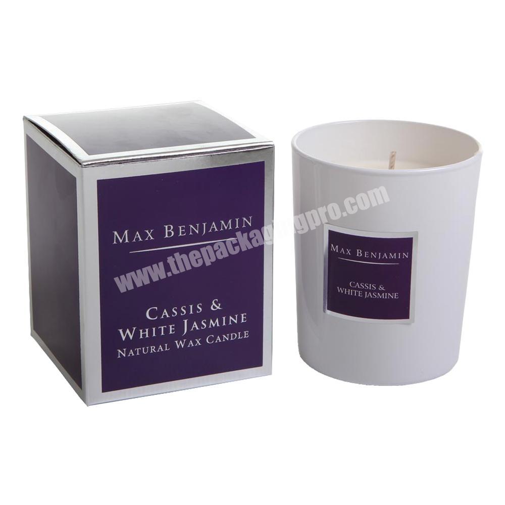 Custom rigid kraft brown wholesale luxury candle box