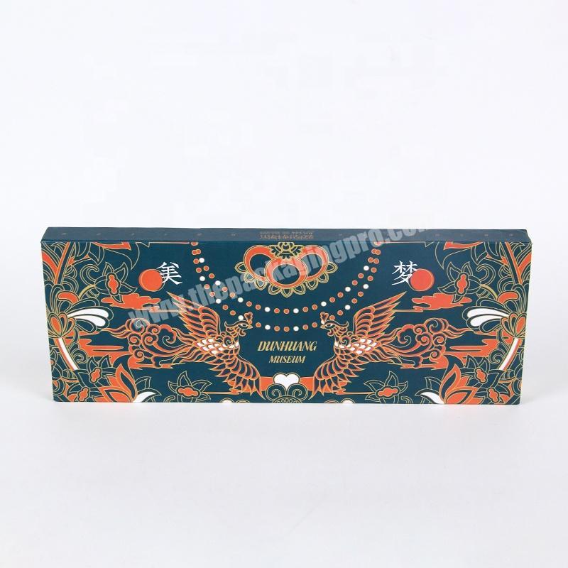 Customize logo Printed Luxury Paper Cardboard Folding Boxes Packaging Blue Magnetic Gift Box