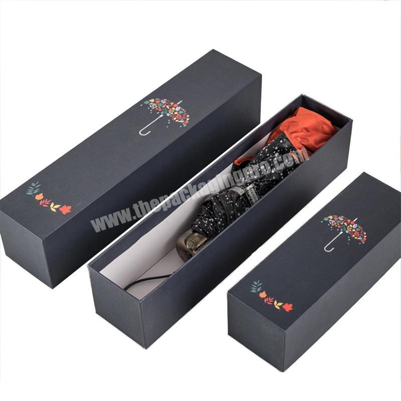 Customized Colorful Paper Cardboard Custom Rigid Lid And Base Box Umbrella Packaging Paper Gift Box