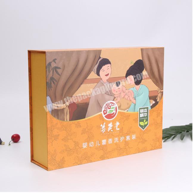 Customized High-end Printing Clamshell Cardboard Paper Packaging Gift Box