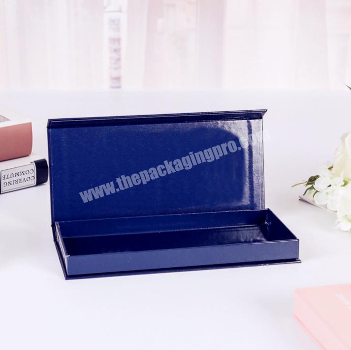 Customized Logo Book Type And High-end Eye Mask Flap Black Magnet Paper Box, Paper Box Magnetic
