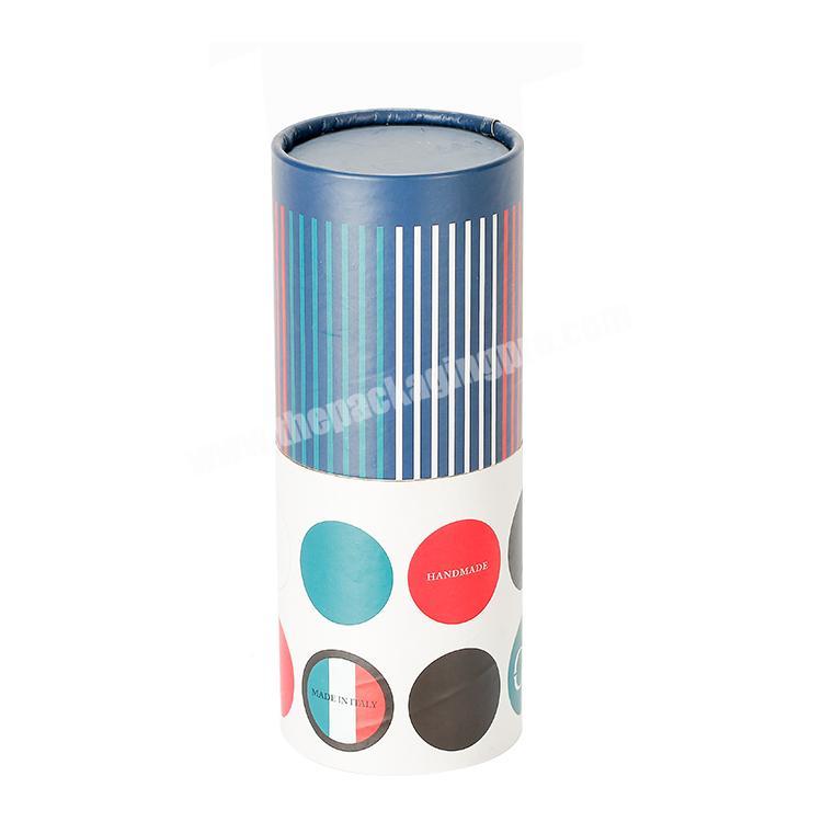 Customized Printed Logo Luxury Packaging Cylinder Rigid Paper Round Tube Box, Tube Box Kraft Paper