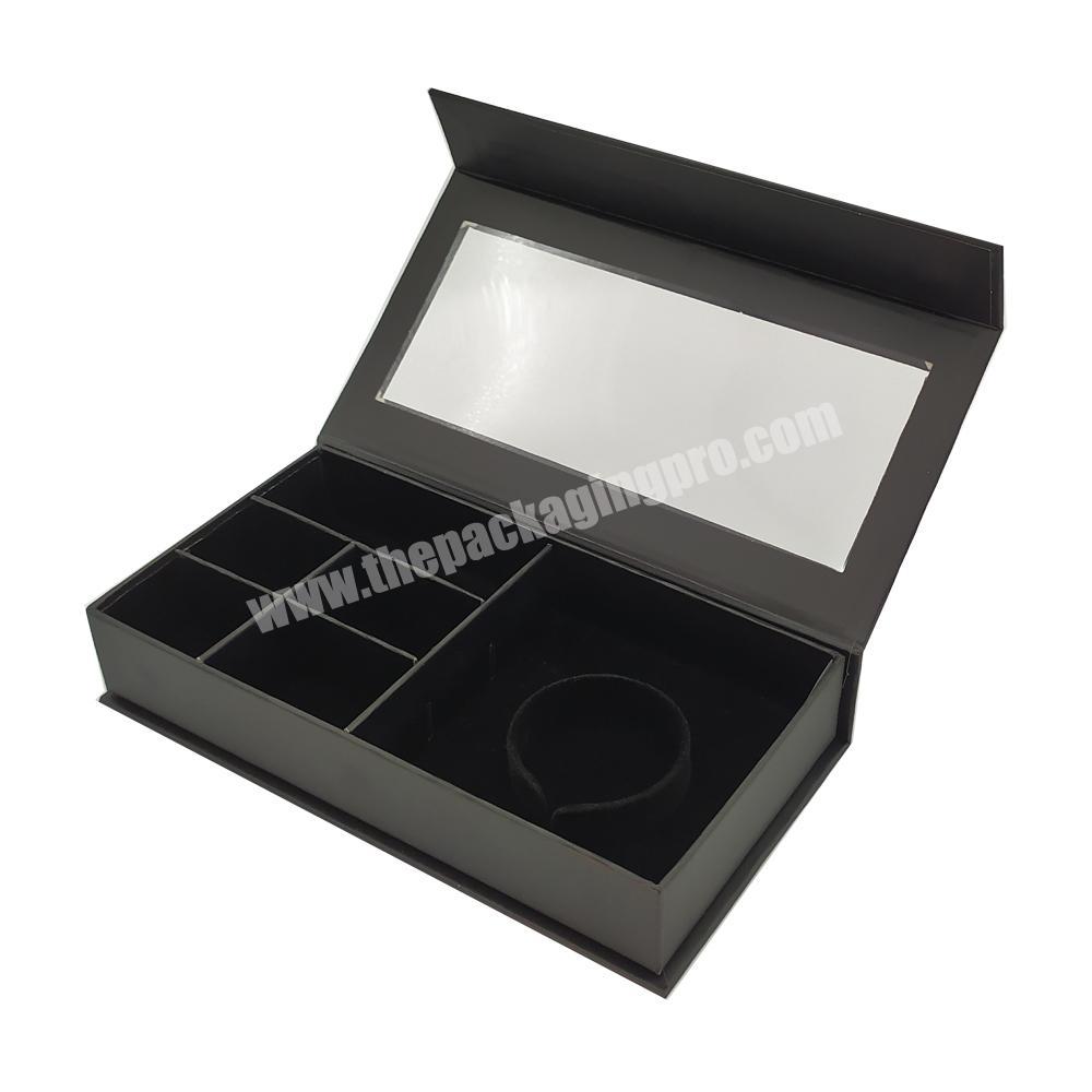Customized luxury package wedding jewelry box with logo