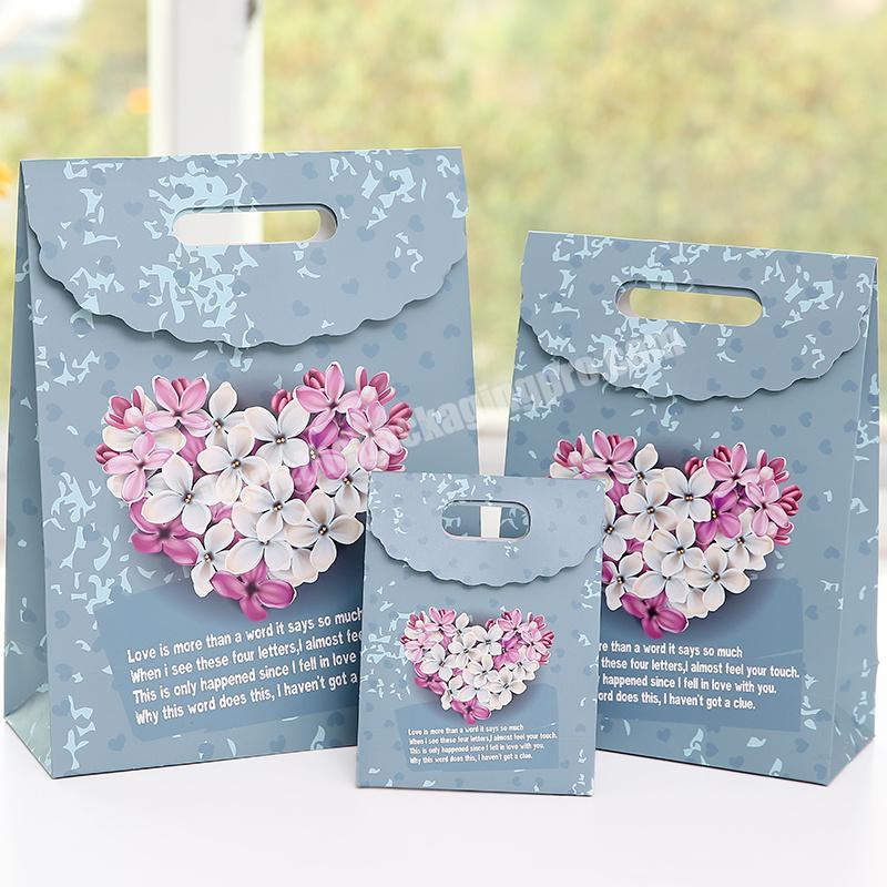 Eco friendly Custom Printed Wedding factories pink birthday paper bag