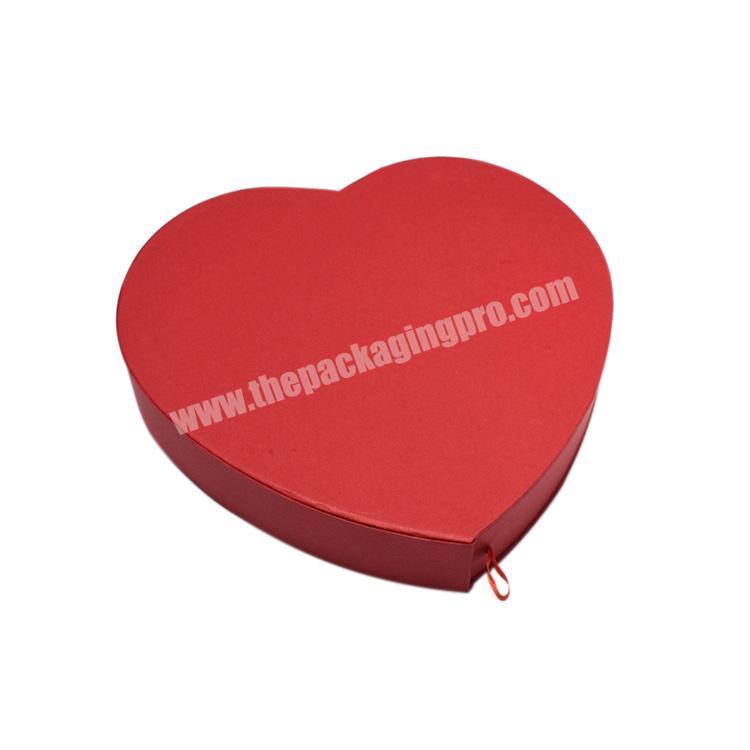 Factory Luxury paper drawer box manufacturer,heart shaped gift paper box for chocolate