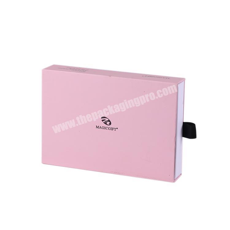 Factory Luxury paper drawer gift box cardboard,pink small paper gift box
