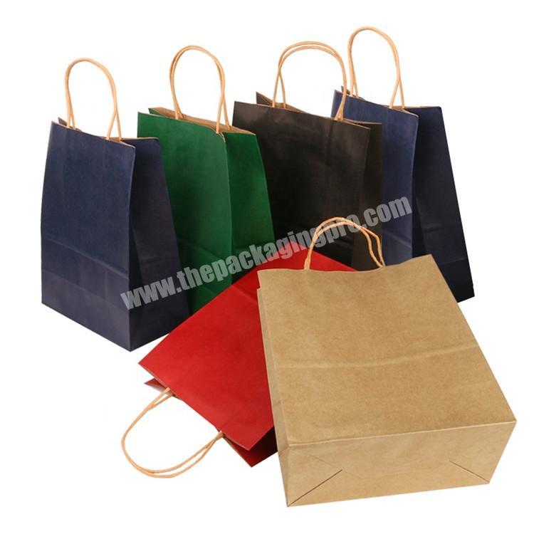 Factory Price Wholesale Custom Logo Printed Paper Bag Kraft With Handle