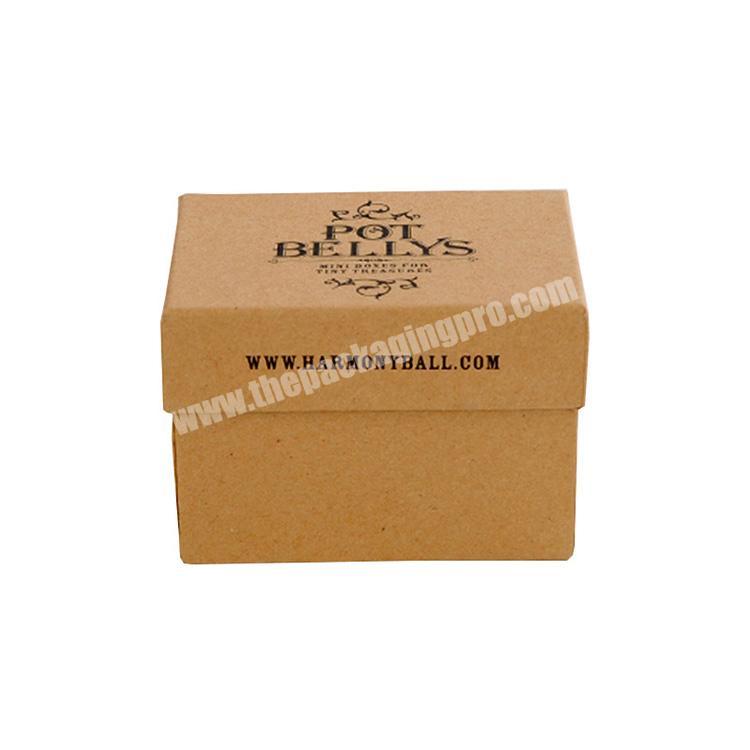 Factory wholesale recycled brown kraft paper box,craft paper gift box with lid