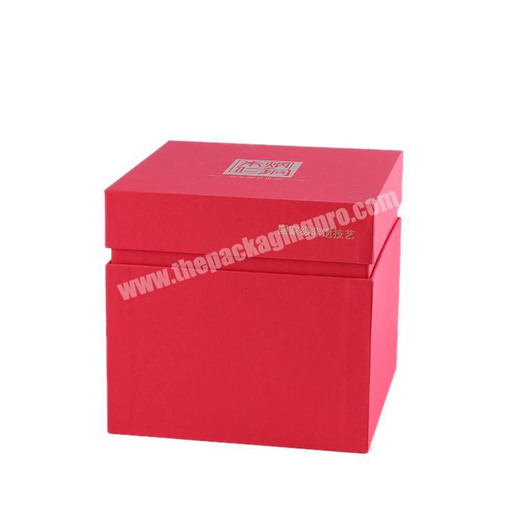 Full Colors Custom red paper gift box,luxury customized packaging paper box for crafts
